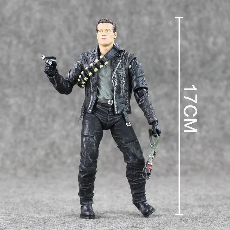 18 см NECA Терминатор 2 T 800 Шварценеггер ПВХ Фигурки Модель игрушки куклы для