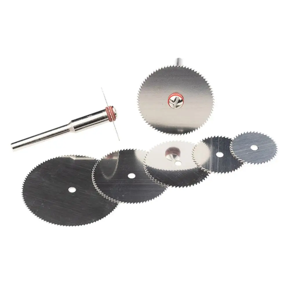 

10pcs Circular Saw Blades with 2pcs Connecting Rods Stainless Steel Woodworking Plastic Wood Thin Acrylic Cutting Disc