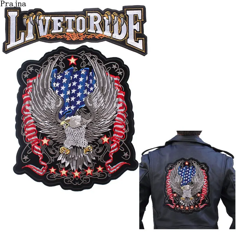 Патчи Prajna в американском стиле панк лапа орла прямая трансляция патчи с вышивкой