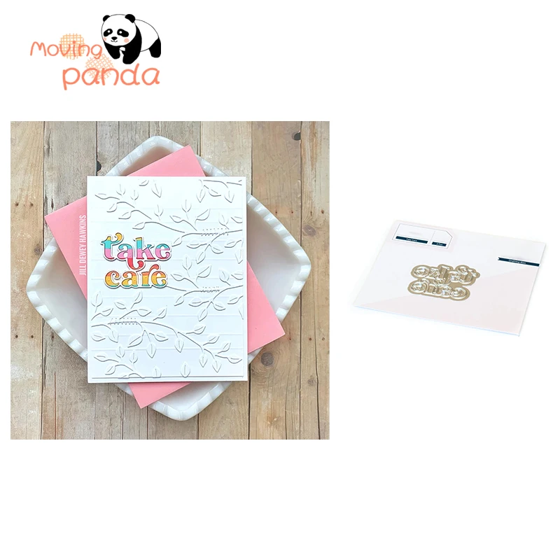 

2021 New Take Care Letter Metal Cutting Die Stencil For DIY Scrapbooking Decoration Card Gift Embossed Album Handmade Knife Mold