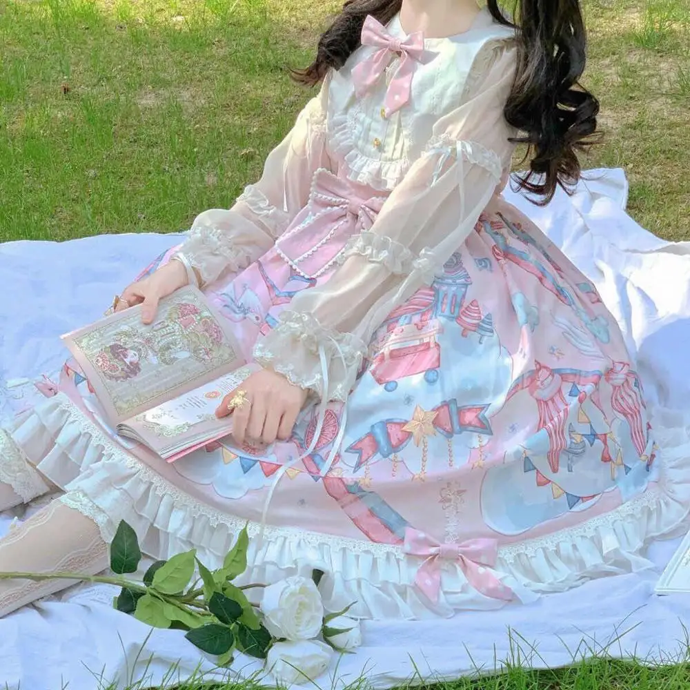 

Lolita dress dreamland amusement park Lolita sweet strap JSK sleeveless dress