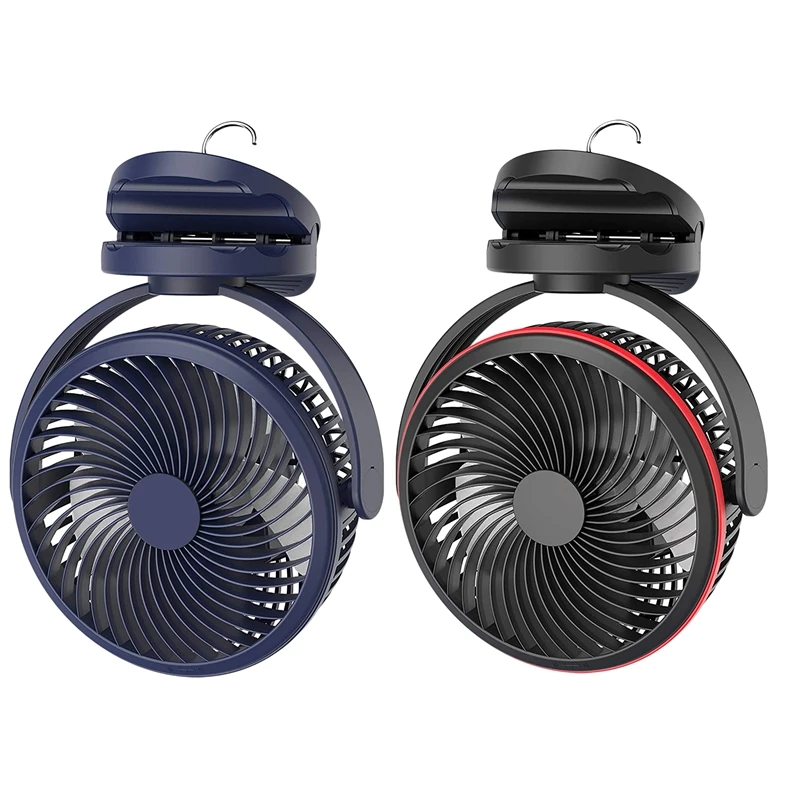 

Портативный Настольный ночсветильник с вентилятором и вращением на 360 градусов, USB-вентилятор для прогулочной коляски, подвесной потолочны...