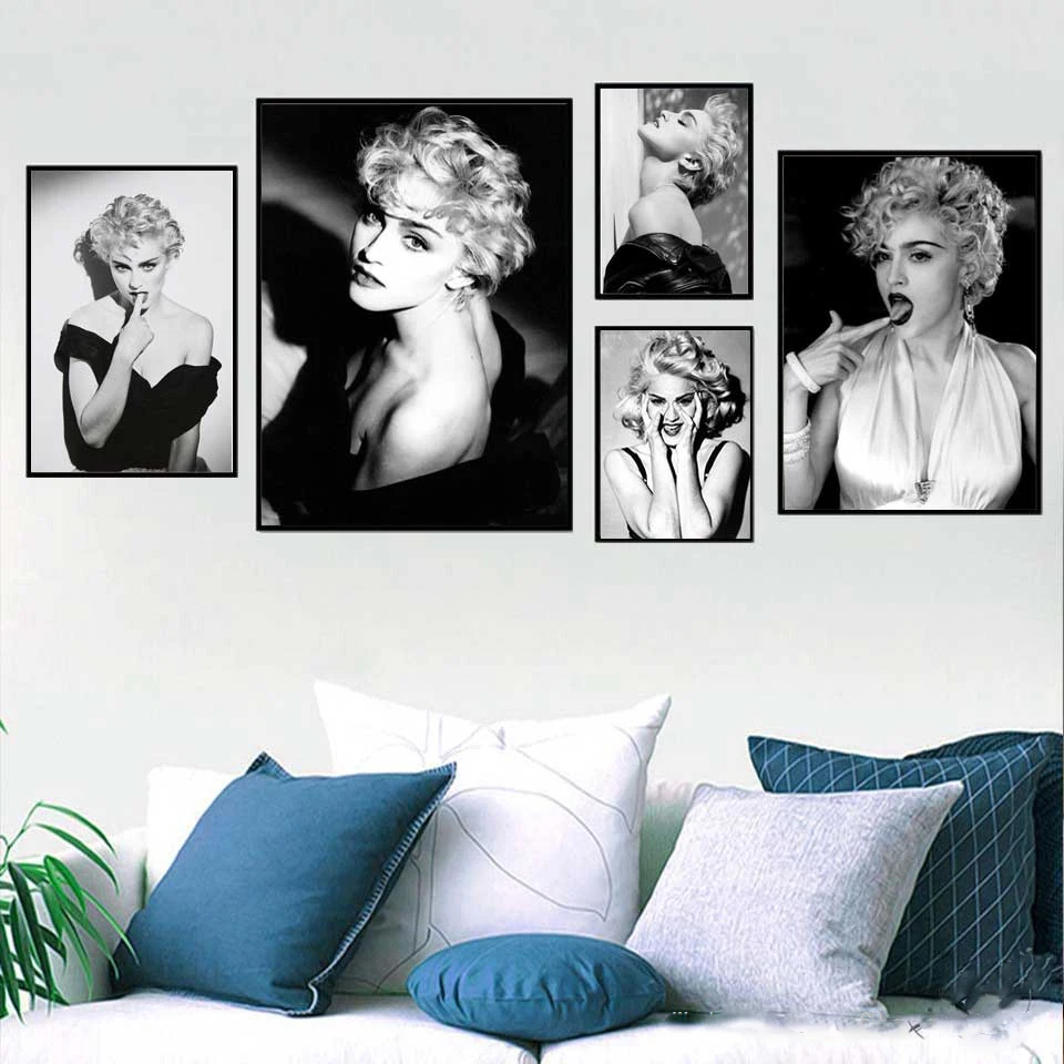 Постеры и принты в виде классических звезд портрет Мадонны привлекательные