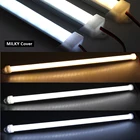 Тонкая Однорядная светодиодная полоса 12 В постоянного тока, светодиодная полоса для шкафа, полка, энергосберегающие светодиодные флуоресцентные трубки, теплый и холодный белый свет