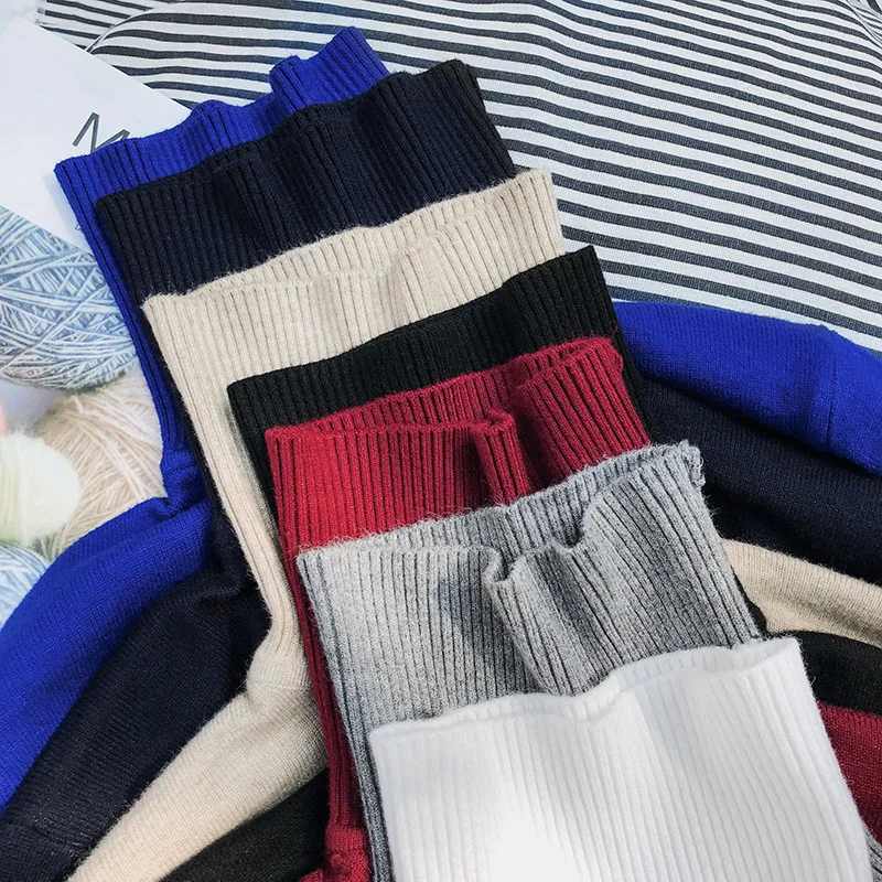 

2020 New Autumn Winter Men's Warm Turtleneck Sweater Fashion Casual Comfortable Pullover Thick knitted Sweater Male Jumpers