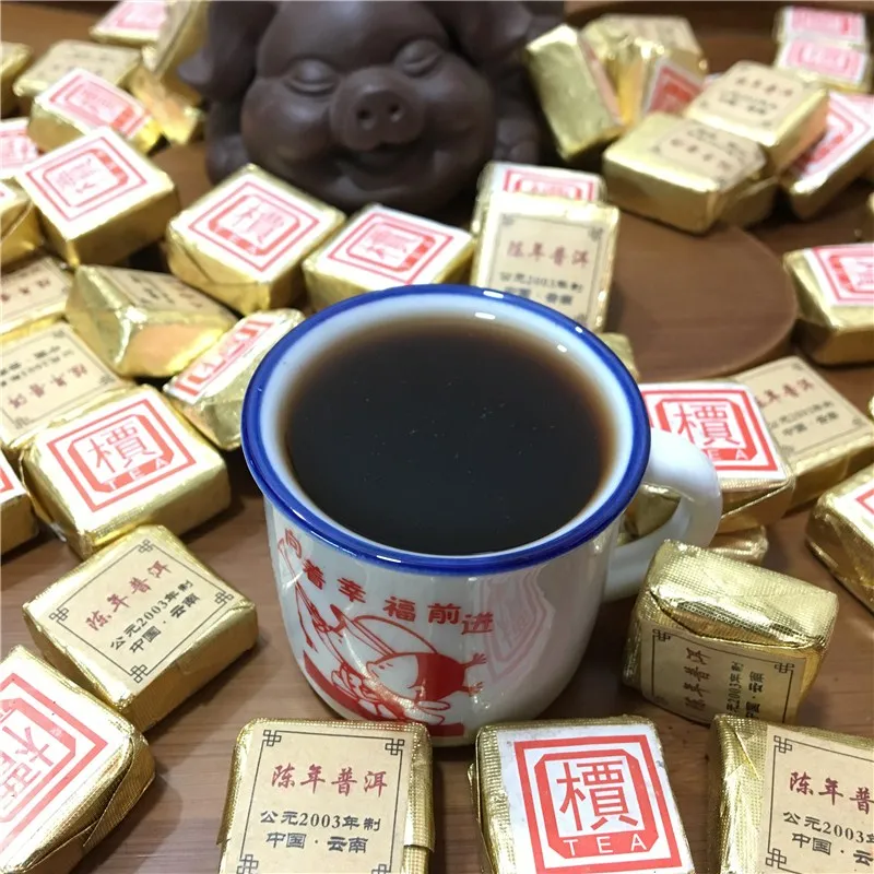 Chinese YunNan Puer Tea Superior Candy Mini Tuo Cha Ripe Green Food For Beauty Weight Loss Health Care Kung Fu | Дом и сад