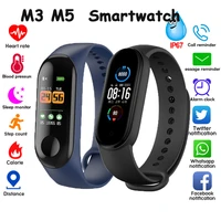 electronic smart watch women men unisex heart rate monitor fitness tracker smartwatch for android phone m3 m5 watches for xiaomi