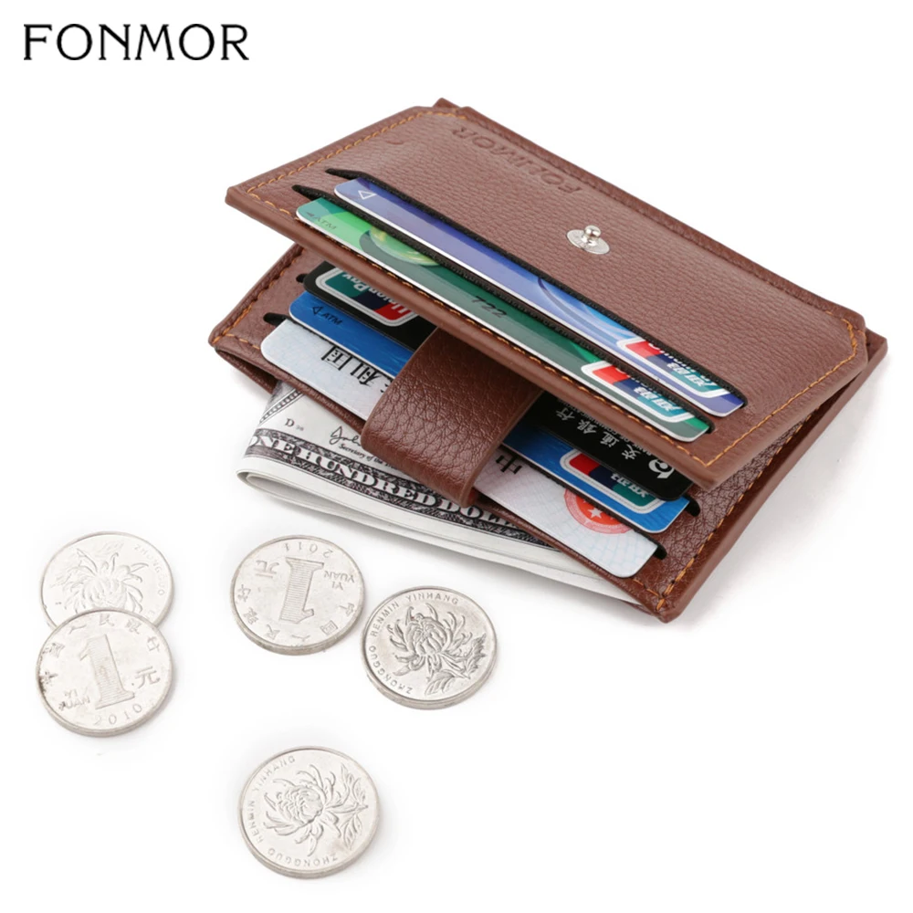 Новинка мужской тонкий кошелек Fonmor кошельки сумка для монет держатель карт