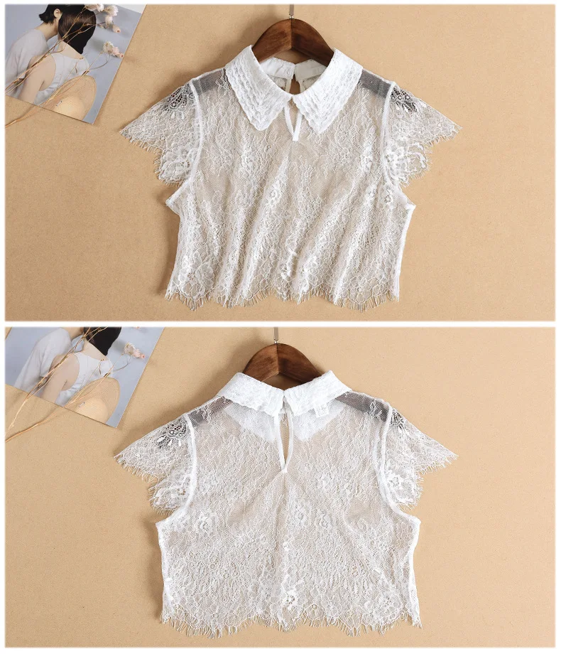 

Korean version autumn winter all-match fake collar children lace collar shirt multi-functional bottoming decorative shirt collar