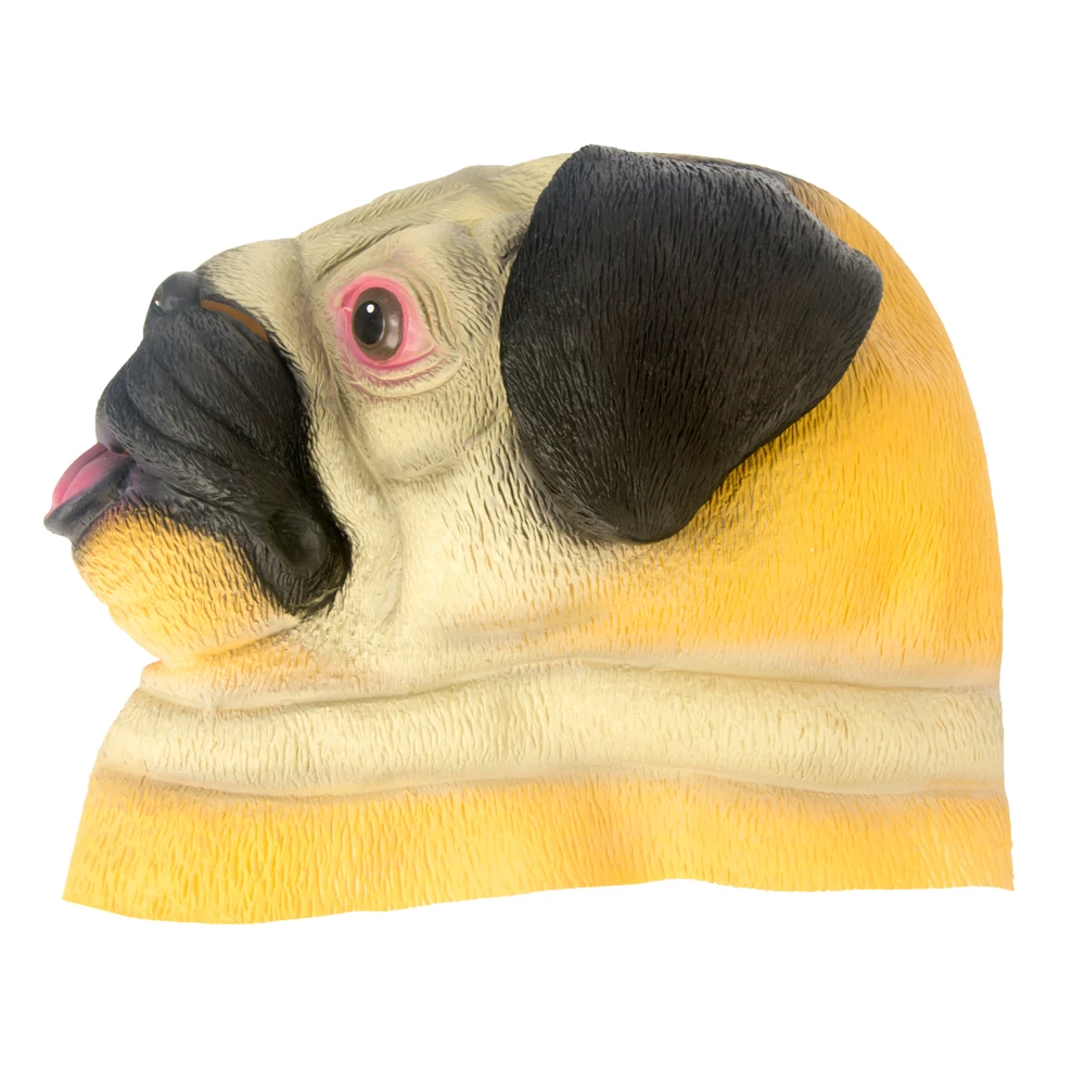 

MANLUYUNXIAO Shar Pei Dog Headgear Halloween Latex Rubber Cosplay Costume Full Face Woman Man Wholesale