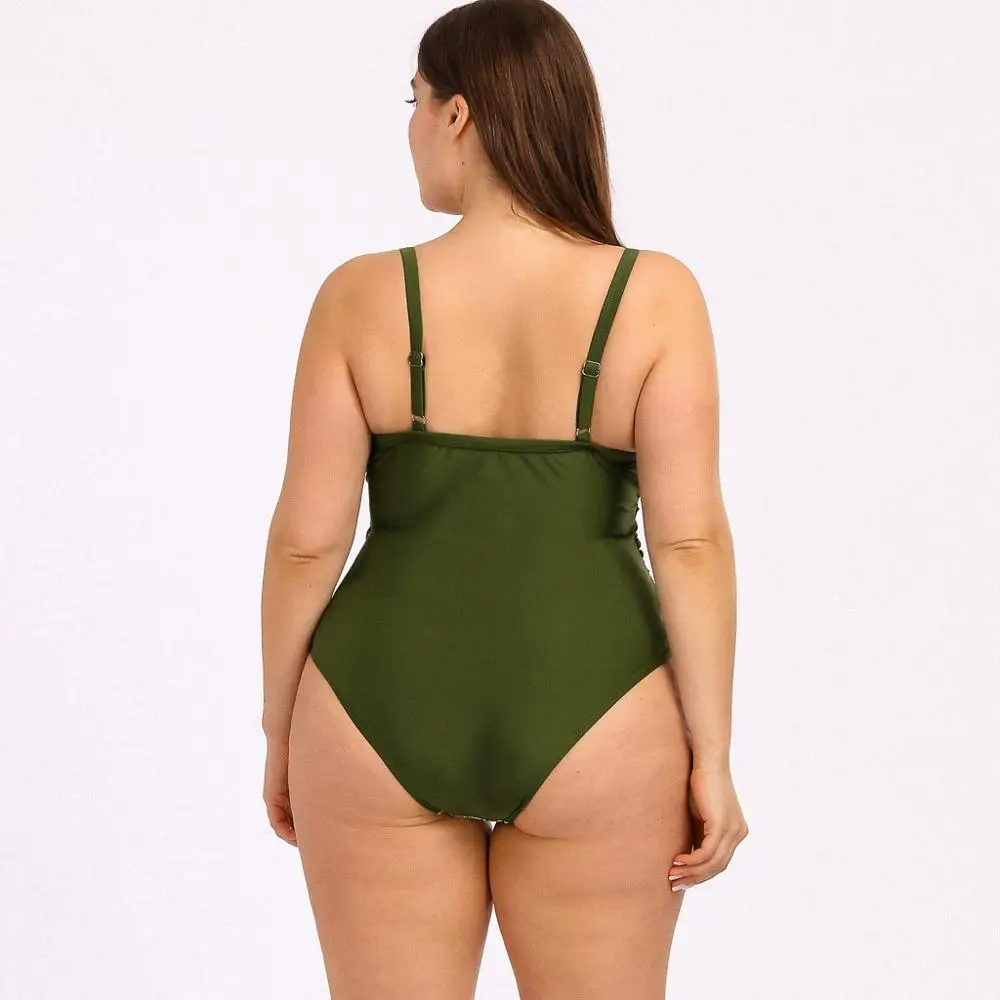 Сексуальный сдельный купальник большой Размеры принт купальники Для женщин