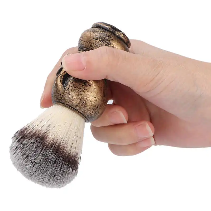 

Aftershave For Men Male Grooming Men's Shaving Brush with Skeleton Shape Handle Facial Beard Cleaning Grooming Shave