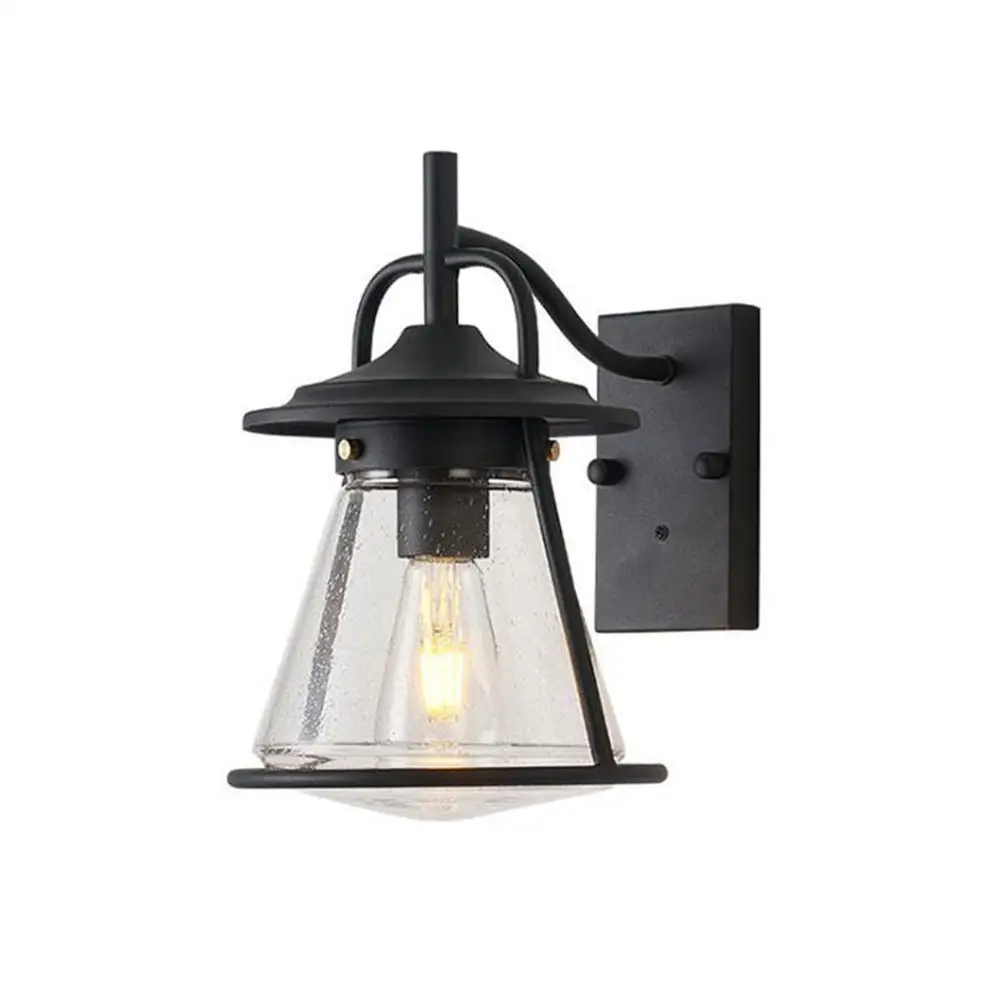 Современный абажур из Пузырькового стекла настенное бра черного цвета