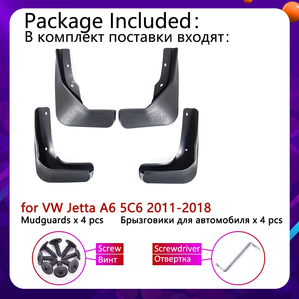 Для Фольксваген Джетта А6 5C6 Mk6 2011 ~ 2018 брызговики крыло Брызговики аксессуары 2012