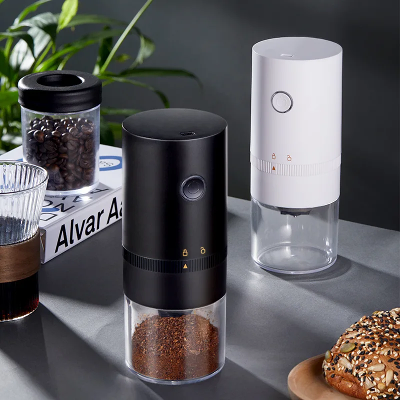

New Electric Coffee Grinder Coffee Bean Grinders Usb Rechargeable Crusher Portable Coffee Grinding Machine Kitchen Supplies