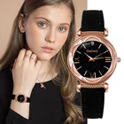 Женские часы, роскошные женские часы Gogoey, наручные часы со звездным небом, романтические, со стразами, дизайнерские