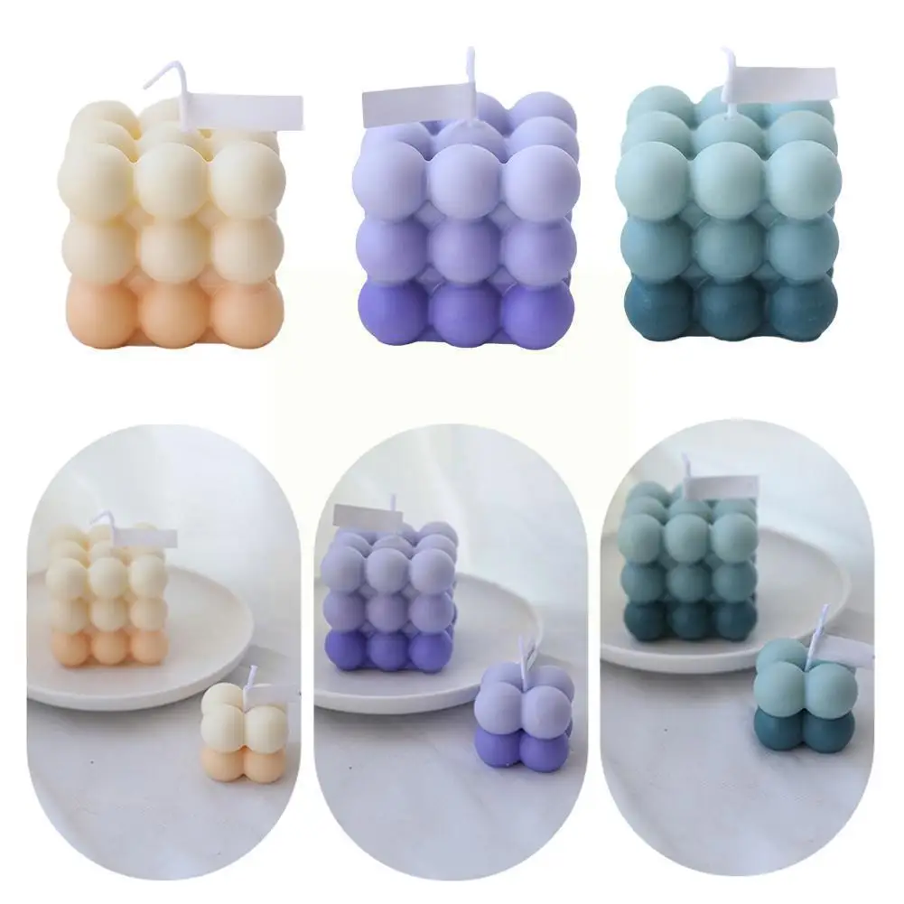 Кубический воск круглый куб фотоароматерапия свечи сделай сам домашняя восковая