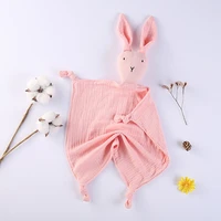 baby soother appease towel bib soft animal rabbit doll teether towel infants comfort sleeping nursing cuddling blanket