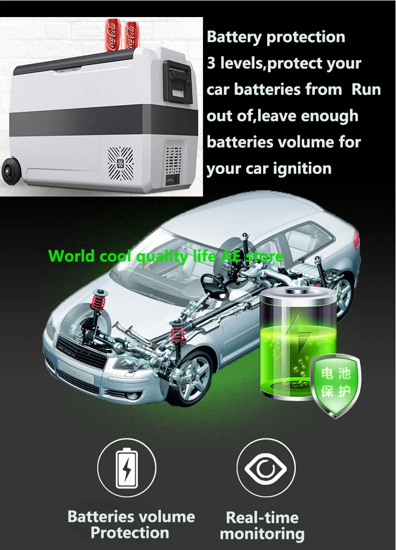 50 л автомобильный холодильник Alpicool 12 В компрессор портативный быстрое