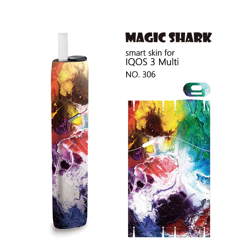 Magic Shark Hot Sale 2019 Fashion Painting Protective for IQOS3 Sticker IQOS 3 Multi Skin Cover | Мобильные телефоны и