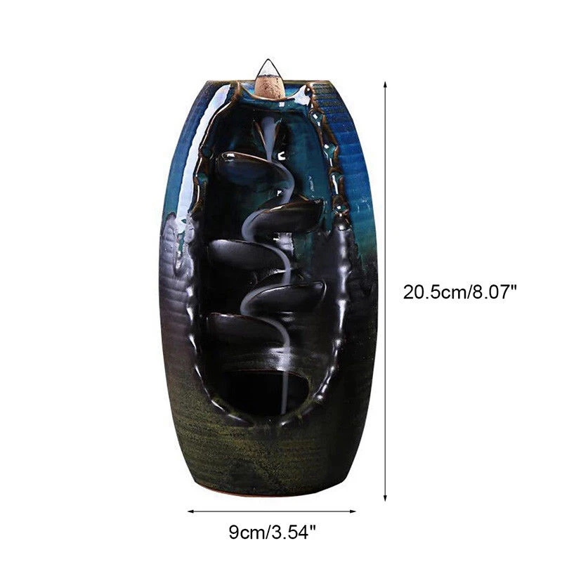 Курильница с конусами и 50 натуральный конический благовоний Будды стилизованный