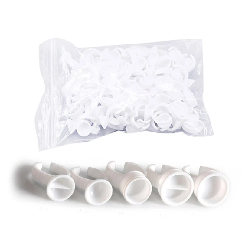 100 шт набор татуировки клеящиеся пигментные кольца с сеткой для наращивания