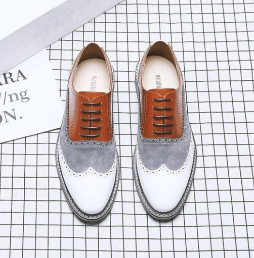 

Newest Men Shoes High Qualtiy Pu Leather Lace-up Dress Shoes Male British Style Classic Casual Oxfords Zapatos De Hombre F108