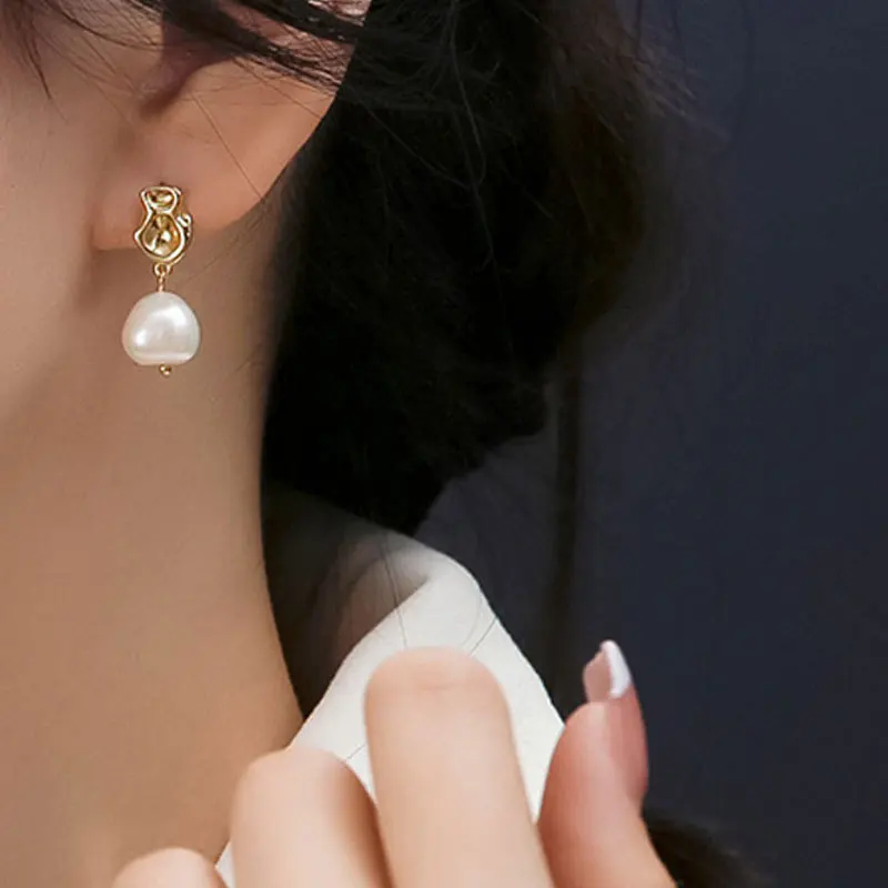 Серьги REDCHENG с жемчугом и защитой от аллергии, 925