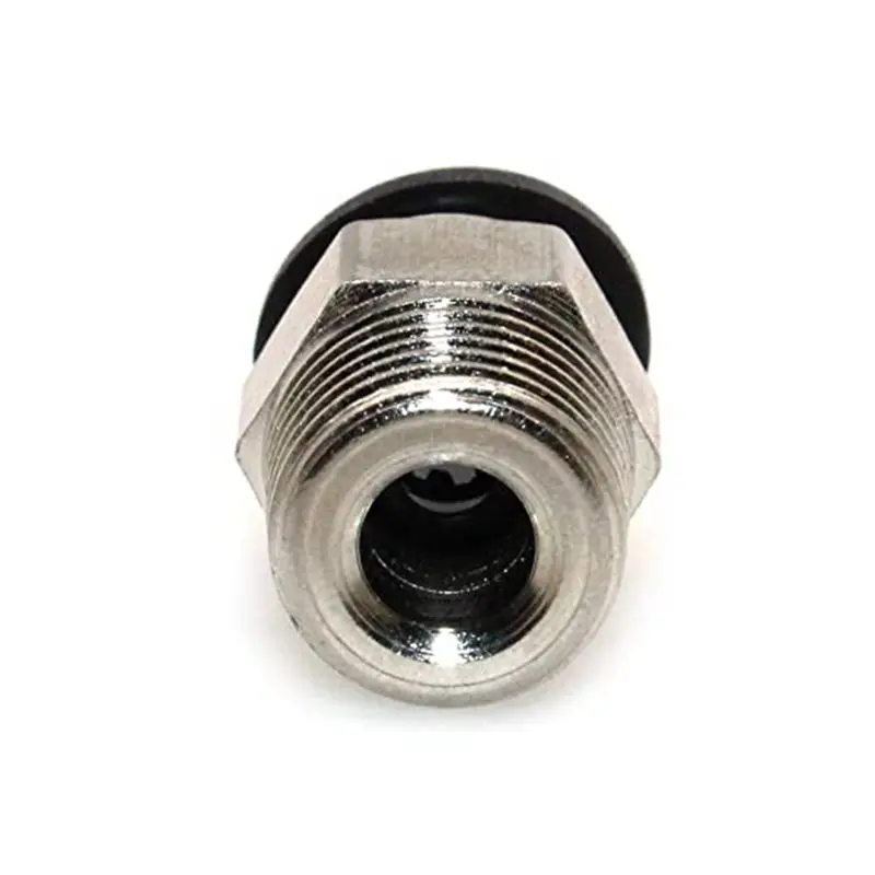 Aokin 10 шт. PC4-M10 мужской прямые пневматическая Трубка PTFE пуш-ап в обратной стороне