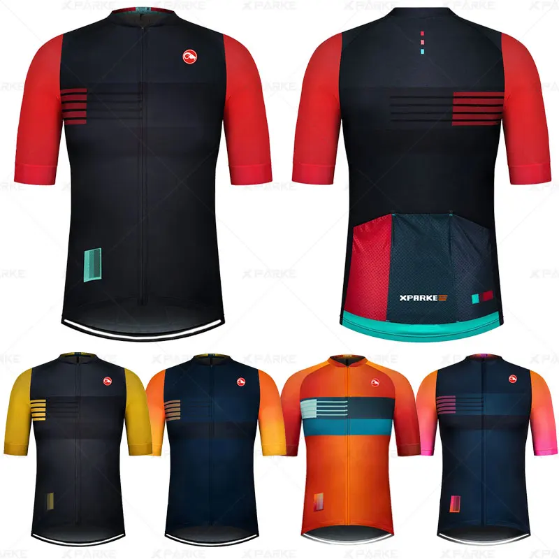 

New 2020 Pro breathable bicycle clothing Ropa Ciclismo men's summer quick-drying champion clothing triathlon sweatshirt Kit