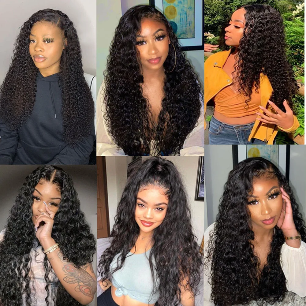 

Water Wave Bundles With Closure Brazilian Hair Weave 3/4 Bundles With Closure Natural Human Hair Bundles With Closure