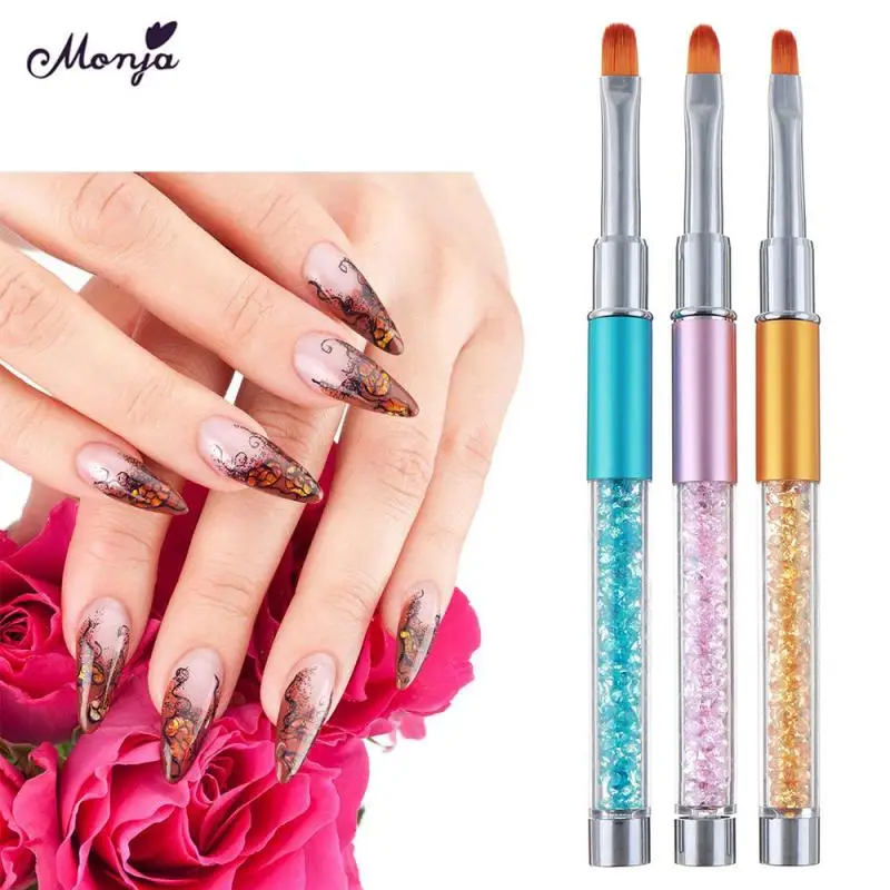 3 шт./компл. Кисть для нанесения лайнера ногтей акриловая кисть рисования УФ геля