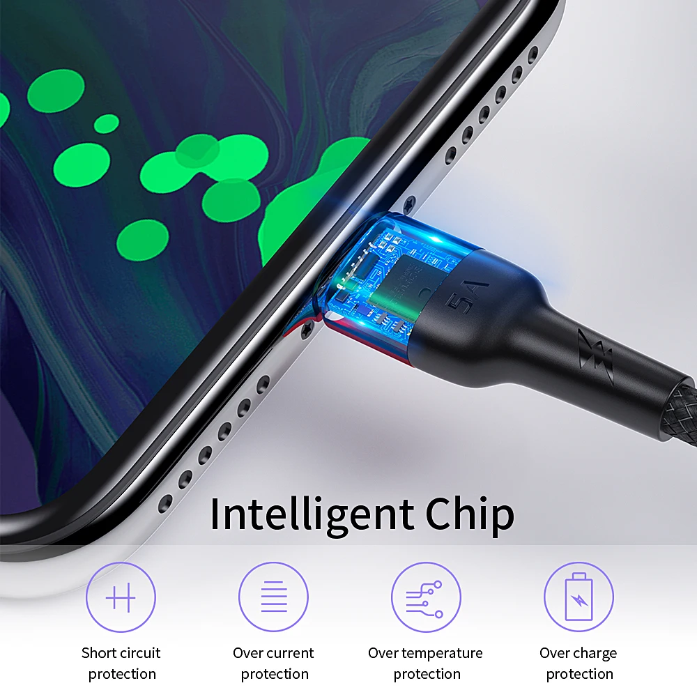 Essager 5A usb type C кабель для huawei mate 20 P30 P20 Pro Lite Xiaomi Redmi Note 7 USBC type-C шнур Быстрая зарядка USB-C провода