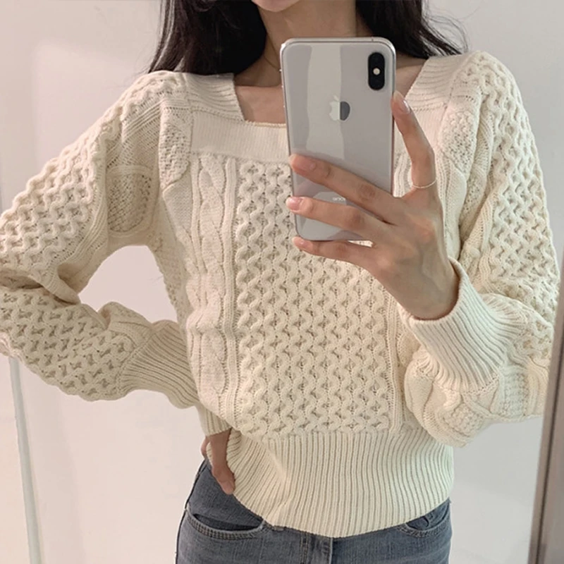 Mozuleva Модные женские трикотажные пуловеры на осень и зиму свитер для женщин с