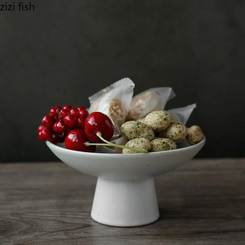 Ceramic Fruit Plate Refreshment Home Coffee Table Snack Tray Dessert Living Room Tea Set Decoration Household Items | Дом и сад