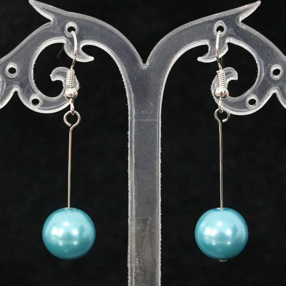 Женские серьги с искусственным жемчугом элегантные красными коралловыми