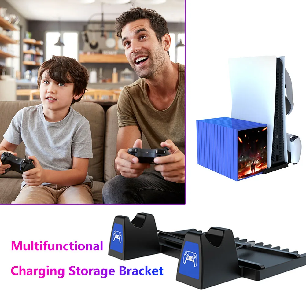 Двойная зарядная док станция держатель для контроллера вертикальная подставка