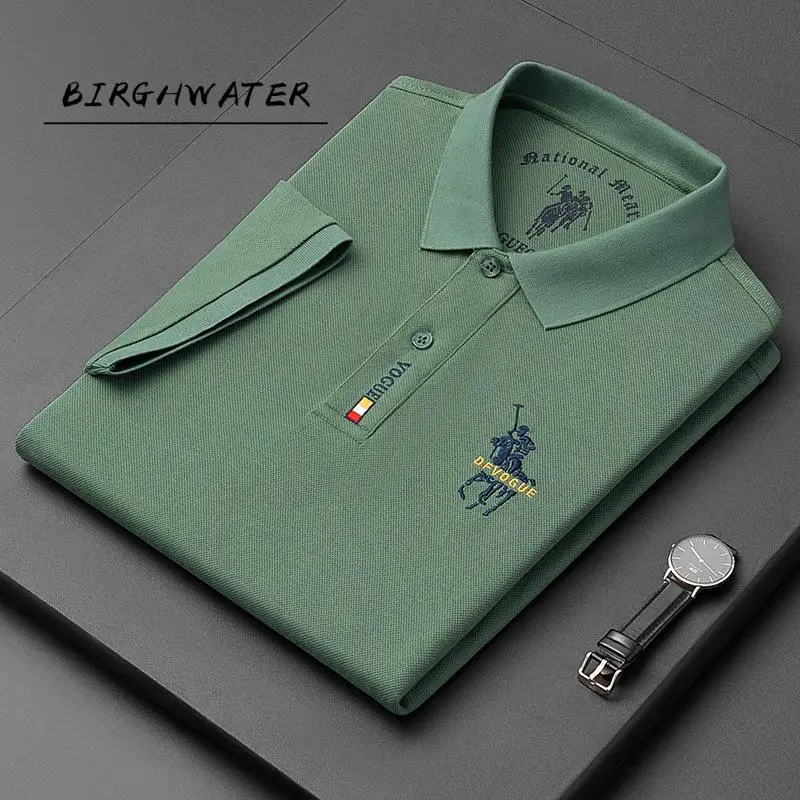 

Top Grade 100% Cotton Polo Shirts For Men 2021 Summer New Arrival Business Casual Embroidered Logo Tops Homme Designer Clothes