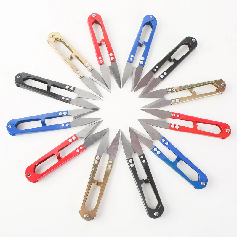 U-образная Пружинные Ножницы для вышивки из нержавеющей стали бытовой триммер