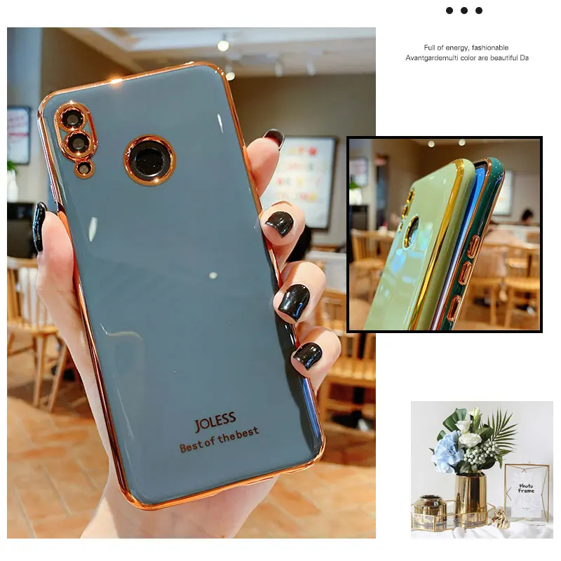 Luxury Silicone Case For Huawei P20 Lite phone Case For p20 lite Cover Shockproof Stand Ring Holder Case Huawei p20 Lite Pro