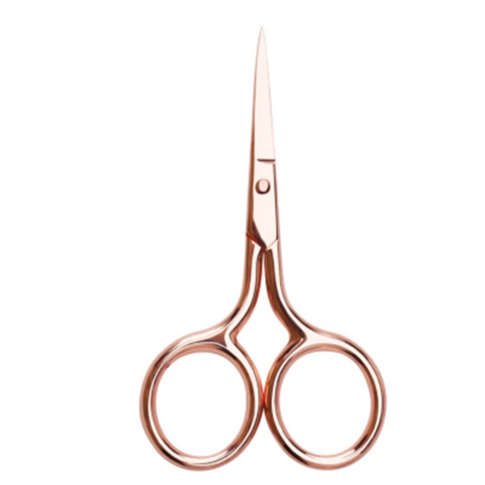 

Nose Hair Scissors Small Stainless Steel Straight Tip Scissor Facial Trimming Makeup Beauty Tool For Eyebrows Nose Beard