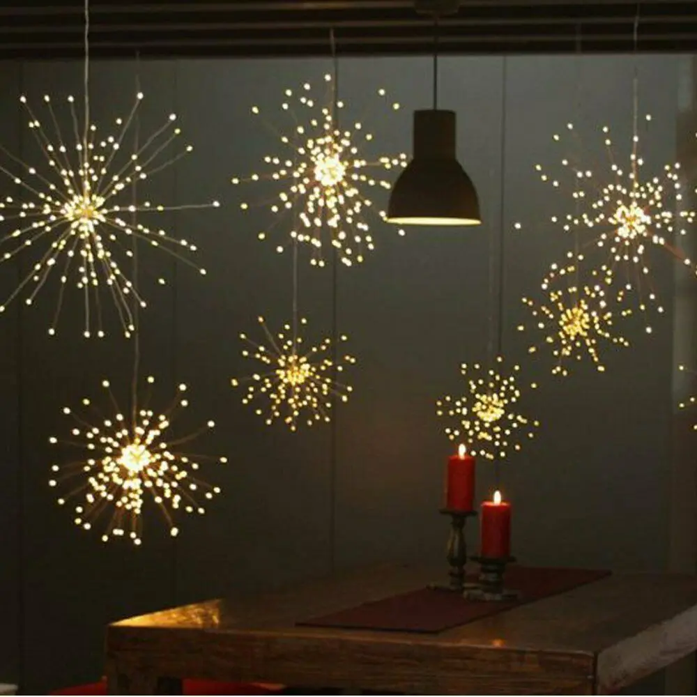 Светодиодная гирлянда с одуванчиком 8 режимов водонепроницаемая приглушаемая