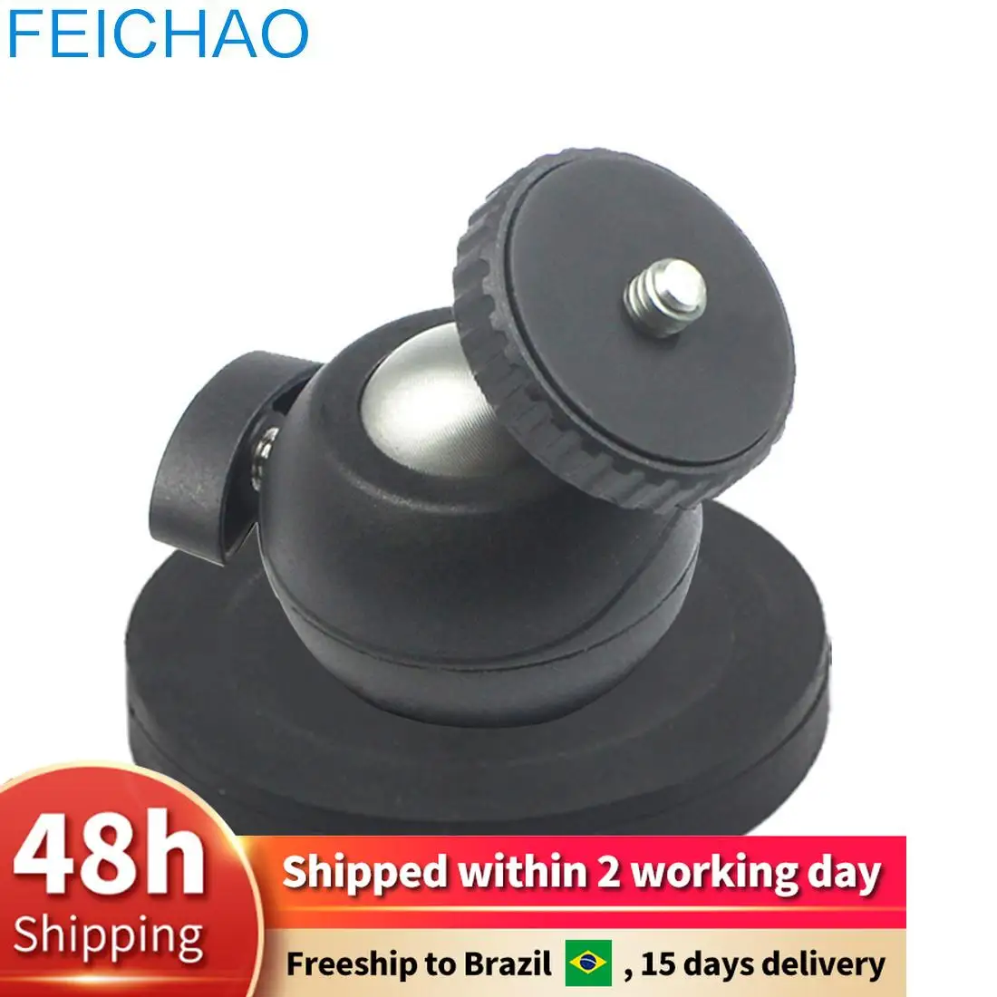 

Magnetic Magnet Car Suction Cup Base Dia 66mm/43mm 1/4" Tripod Adapter Ballhead for GoPro Camera Osmo Pocket Gimbal Mobilephone