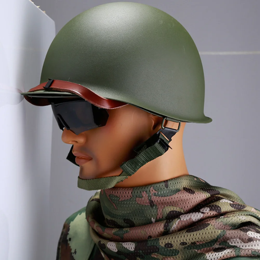 

M1 Steel Rock Climbing Paintball Outdoors Double Layers Game Safety Equipment Cycling Military Helmet Adjustable Army Portable