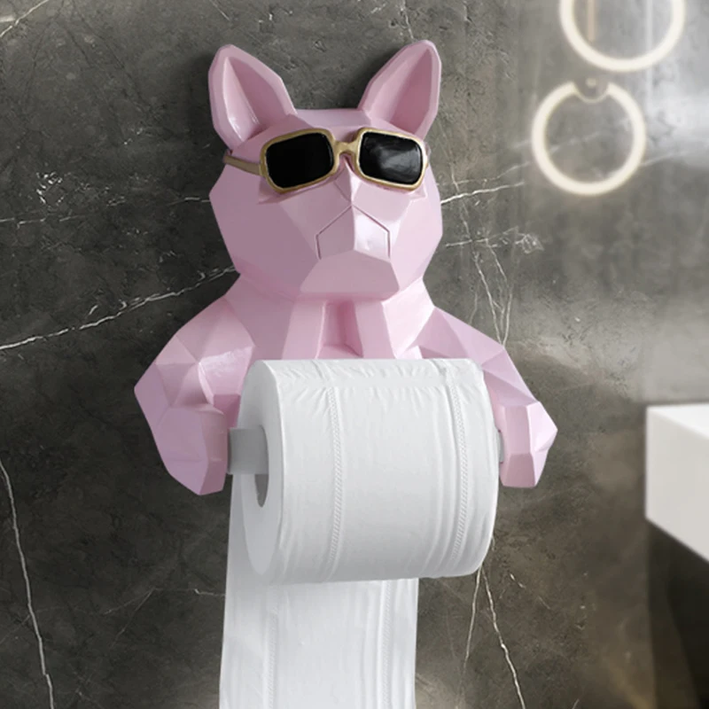 Статуя головы животного статуэтка подвесной держатель для салфеток Туалетная