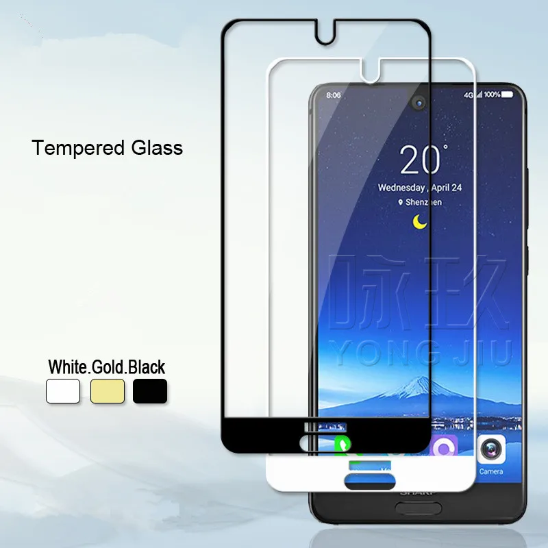 Для Sharp Aquos S2 S3 полное покрытие закаленное стекло защитная пленка корпуса для