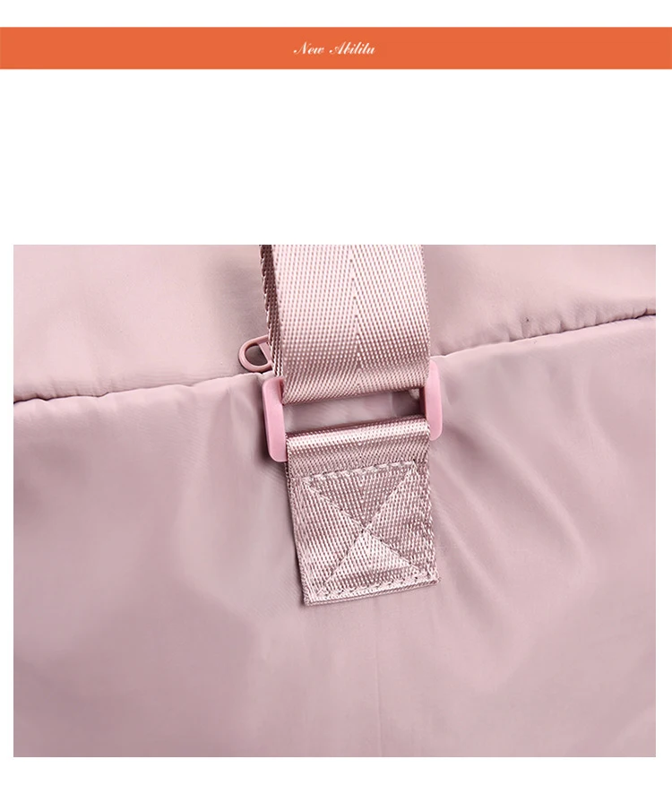 Women Training Handbags Female Short-Distance Duffel Package Large Capacity Folding Storage Fitness Waterproof Bag Waterproof