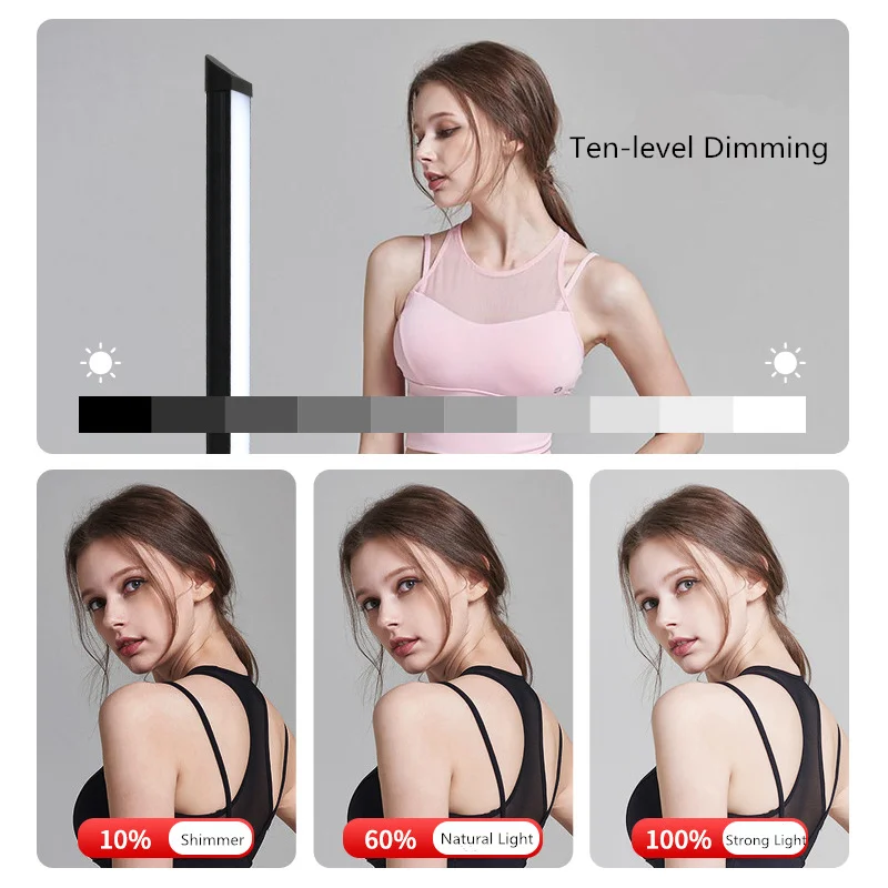 RGB Handheld LED Light Wand Rechargeable Photographic Lighting Stick 10 Brightness Levels 1000 Lumens 3200-5600K Video | Электроника