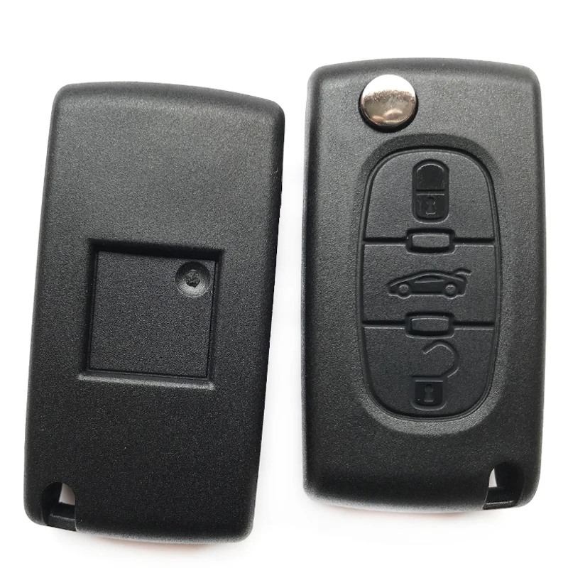 Чехол для автомобильных ключей с 2 3 кнопками Peugeot 207 407 307 107 Citroen C4 C3 C2 откидной