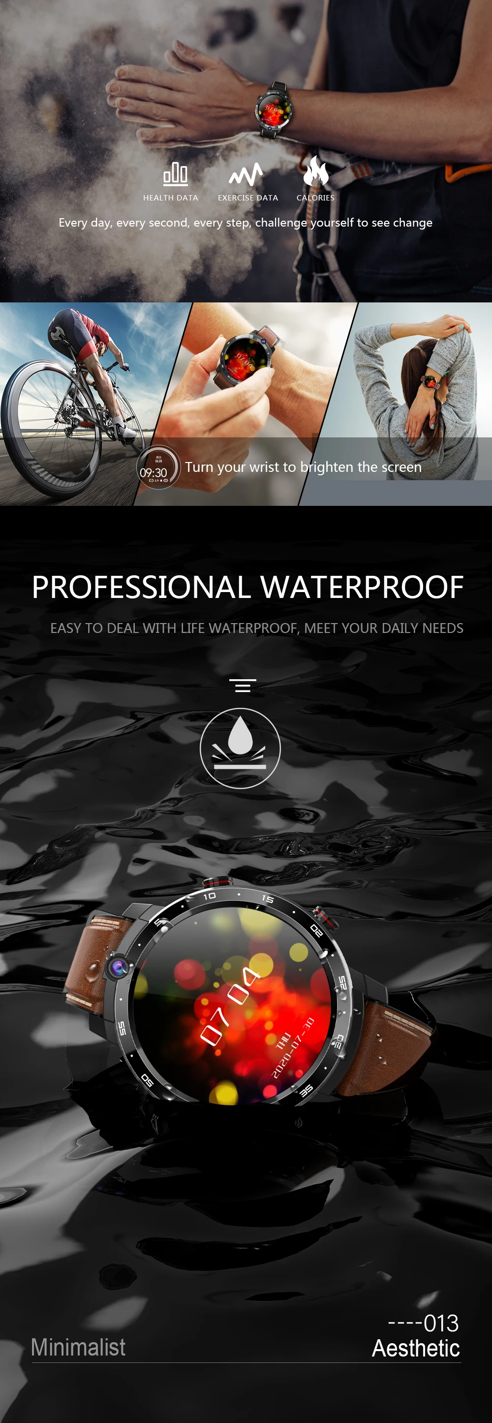 Смарт часы Torntisc LEM12 Pro 4 + 64 ГБ 1 6 дюйма 400*400 Android 10|Смарт-часы| |